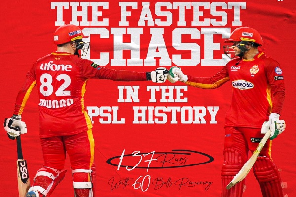  Islamabad United creates a new history in PSL