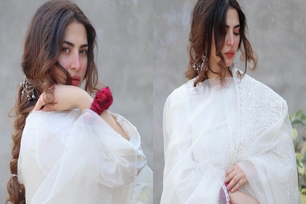  Naimal Khawar in a stunning white ensemble