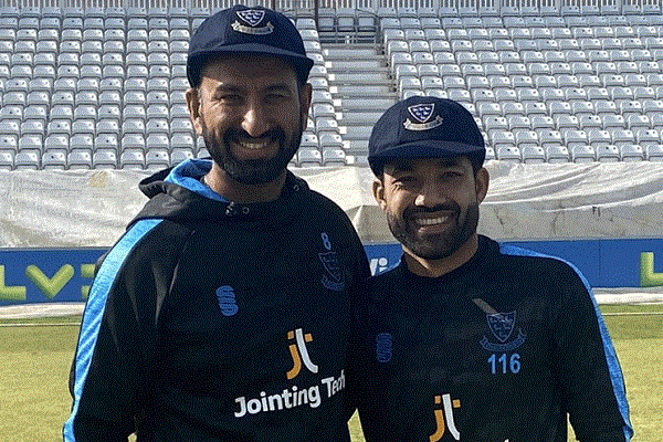  Mohammad Rizwan, Indian Pujara team up for Sussex