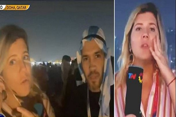  Argentinian reporter Dominique Metzger was robbed live on air