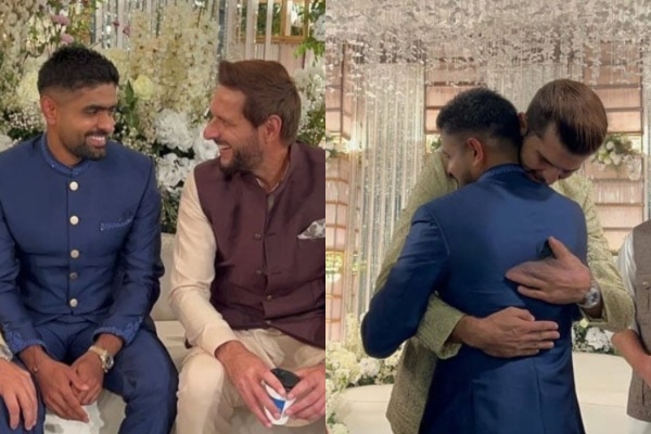 Babar Azam with Shahid Afridi at Shaheen Shah Afridi’s wedding